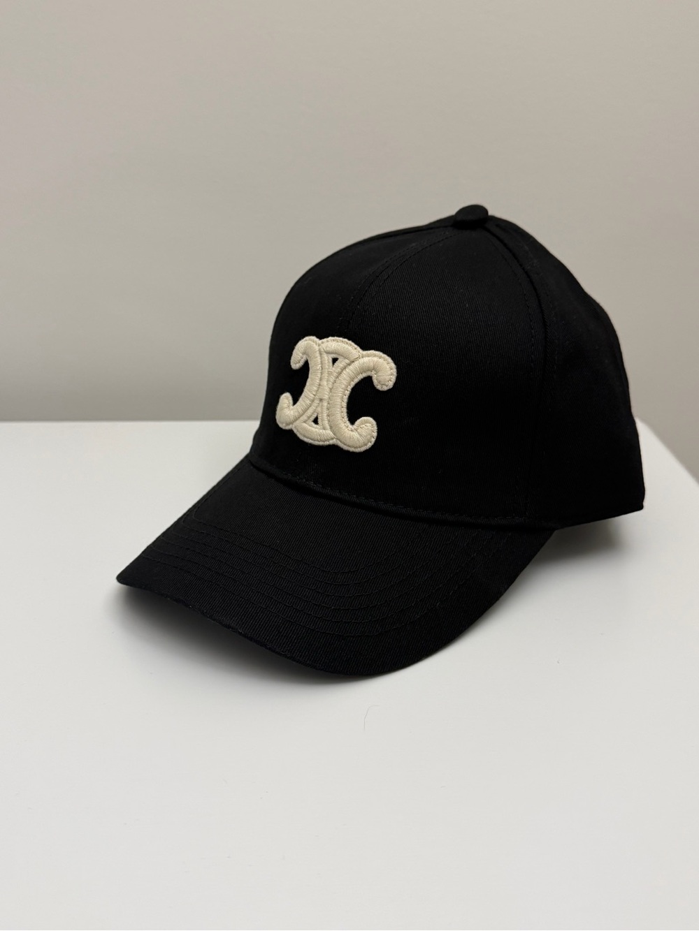 CELINE Black Baseball Cap